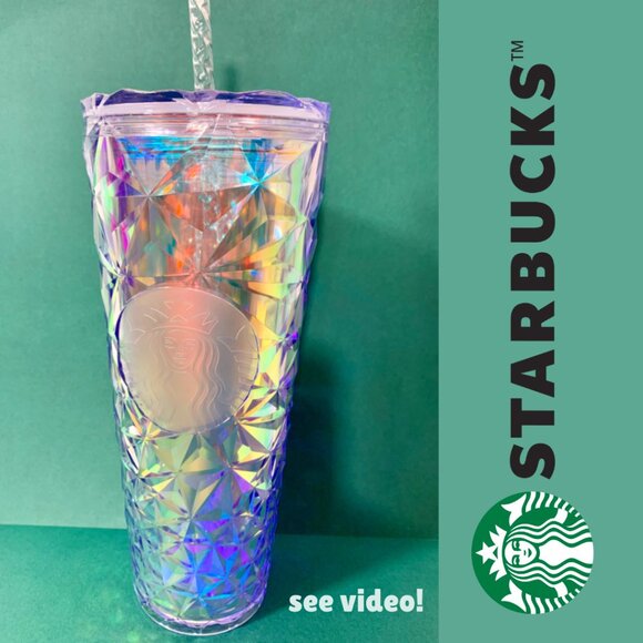 Starbucks Other - Starbucks Christmas Holiday 2023 Clear Diamond Prism Crystal Venti Tumbler NWT!